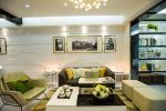 香格里拉现代风格客厅沙发背景墙装修设计图片