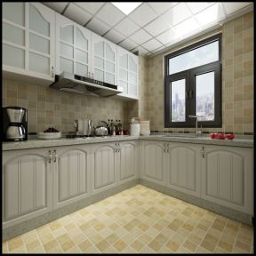 紫园125平北欧风格厨房橱柜设计效果图大全