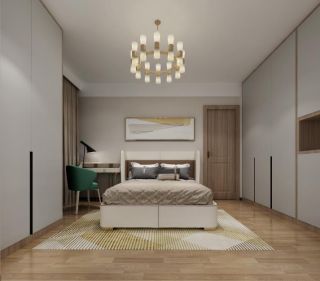 东雅轩现代95平三居室卧室装修案例