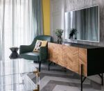隆源国际城现代风格135平客厅电视柜设计图片