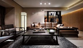 越州国际广场170平米四居室中式沙发装修设计效果图