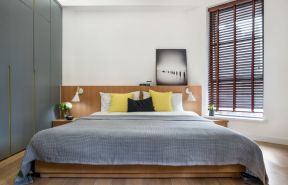 滨河果岭170平现代简约风格卧室床头造型图片