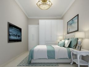 宝顺豪苑90平米二居室欧式风格卧室装修设计效果图