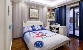 新签国际130平米三居室现代风格卧室装修设计效果图