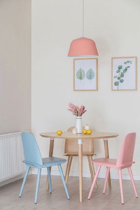 祥生府119平欧式风格餐厅餐桌椅颜色搭配设计图