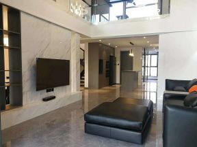 金科世界城98平米三居室简约现代客厅装修设计效果图