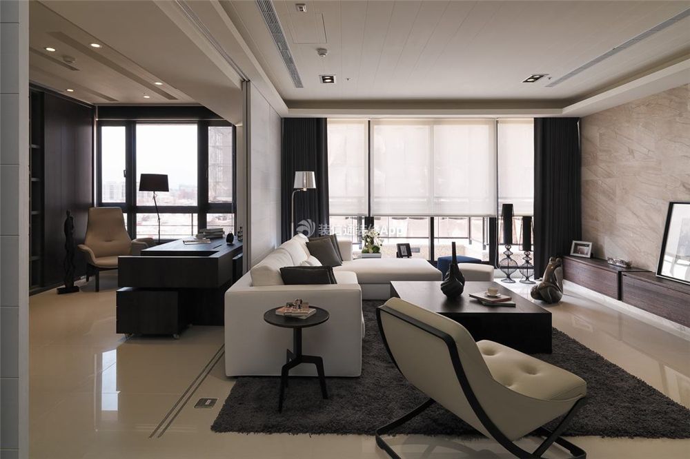  现代简约客厅设计 现代简约客厅沙发装修效果图