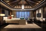 中式风格三居室88平米卧室装修效果图片赏析