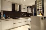 东方豪庭72平港式风格家庭厨房橱柜设计效果图片