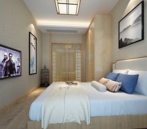 现代风格两居室80平米卧室装修效果图片大全