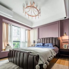 欧洲新城美式130平三居室卧室装修案例