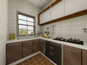 现代风格三居室104平米厨房装修效果图片大全