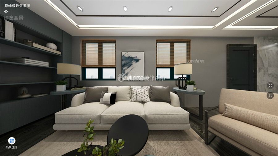 融公馆400平米别墅现代风格沙发装修设计效果图