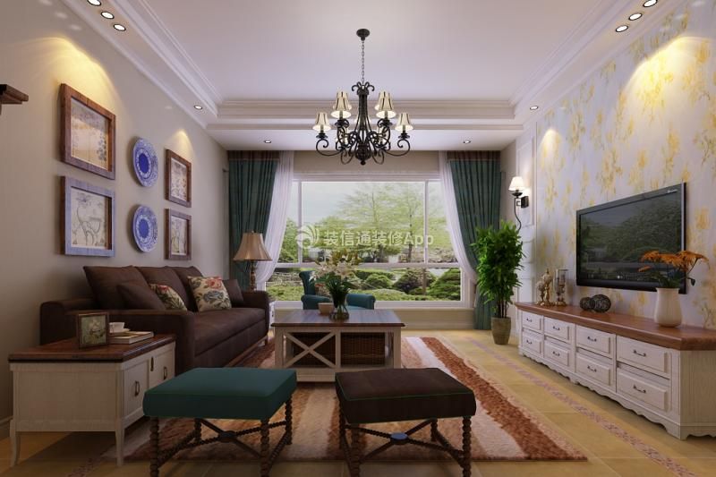 美式风格客厅灯具 美式风格客厅沙发 美式风格客厅设计效果图