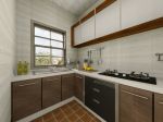 美式风格97平三居室厨房装修效果图片大全