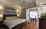绿地威廉公寓美式137平三居室卧室装修案例
