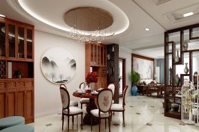 中灿苑124平中式风格餐厅装修效果图