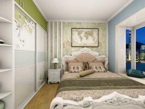 混搭风格92平米三居室卧室装修效果图片欣赏