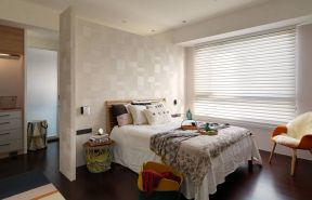 上海国际花园现代简约142平三居室卧室装修案例
