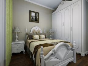 欧式风格89平米两居室卧室装修效果图片大全