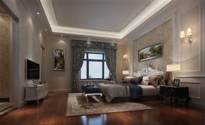 欧式风格380平别墅卧室装修效果图片欣赏