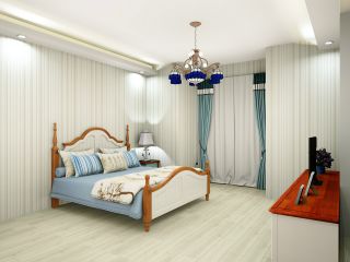 地中海风格84平三居室卧室装修效果图片欣赏