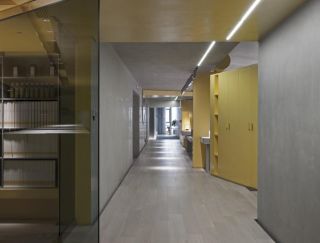 杭州写字楼办公室走廊装修设计效果图片
