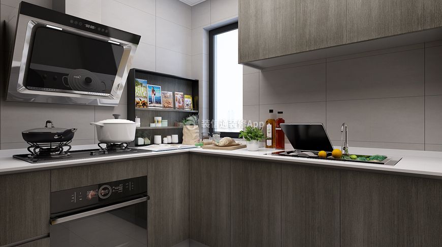 角门东里现代简约72平二居室厨房装修案例