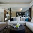 150平米大户型房子客厅白色转角沙发装修设计图片