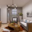 珠江东都国际现代简约89平二居室客厅装修案例