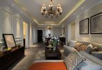 翡翠明珠山庄三居125平美式风格客厅沙发图片