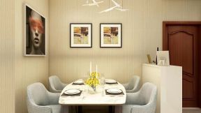 现代风格73平两居室餐厅装修效果图片大全