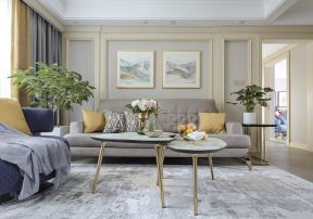  美式客厅装饰效果图 创意茶几设计 美式客厅设计图
