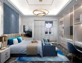 新华联旅游城别墅260平欧式风格卧室装修设计效果图