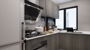 世纪星城现代简约93平三居室厨房装修案例