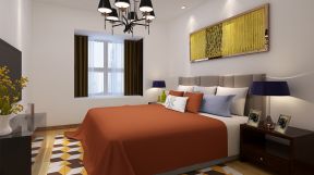 世纪星城现代简约93平三居室卧室装修案例