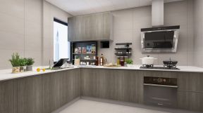 万科四季花城现代简约95平二居室厨房装修案例