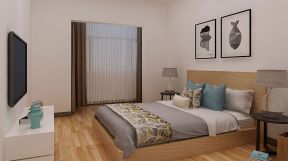 丽水嘉园现代简约111平三居室卧室装修案例