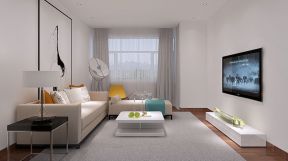 东洲家园北欧90平二居室客厅装修案例
