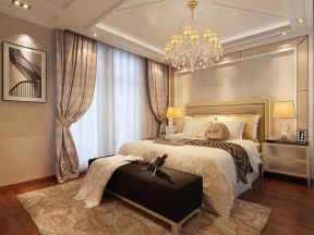 滟澜山120平欧式风格卧室地毯装饰设计图片