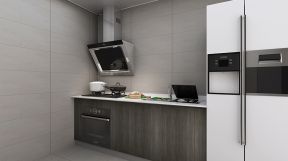 望京西园现代简约100平二居室厨房装修案例