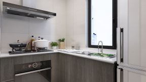 中海紫御公馆现代简约89平二居室厨房装修案例