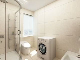现代风格90平三居室卫生间装修效果图片赏析
