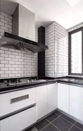 现代风格120平米三居室厨房装修效果图片鉴赏