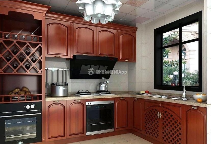 新中式厨房装修效果图 新中式厨房装修风格 