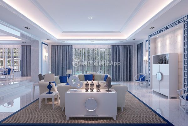 海丰凤凰新城165平米四居室欧式客厅装修设计效果图