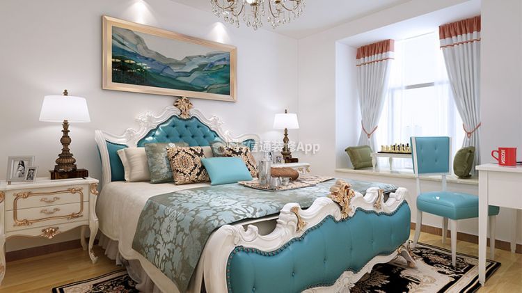K2玉蘭湾简欧92平二居室卧室装修案例