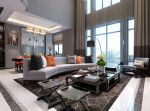龙湖曲江畔280平米复式混搭风格客厅装修设计效果图
