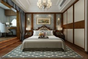君悦山145平米顶层复式古典欧式卧室装修样板间