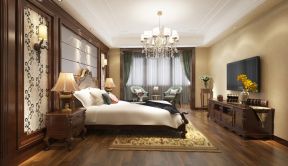 扬州天下古典166平四居室卧室装修案例